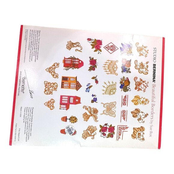 Studio Bernina Beautiful Borders Sue Box Embroidery Design Collection Number 127 - Picture 5 of 12